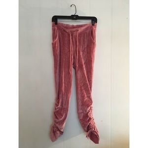 EXPRESS One Eleven Ruched Side Tie Sweatpants
